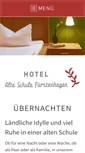 Mobile Screenshot of hotelalteschule.de